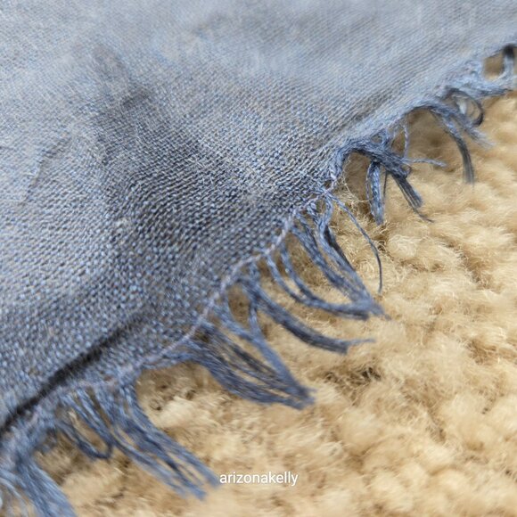 Beck Sondergaard Wool & Silk Distressed Star Scarf Oversized - Picture 5 of 15